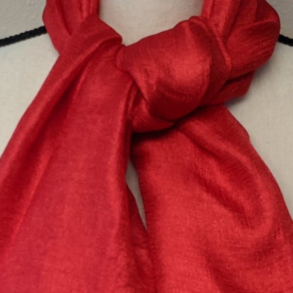 COLLECTION XIIX 'EVENING RED' Light Wrap/Scarf - Picture 2 of 8